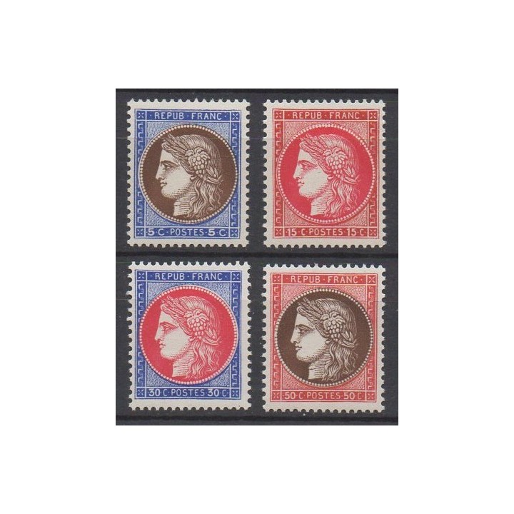 Timbre de collection France - 0348 à 0351