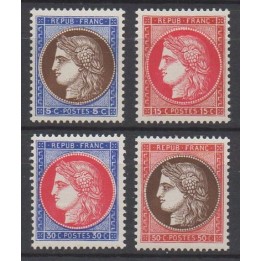 Timbre de collection France - 0348 à 0351