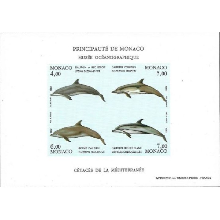 Timbre de collection Monaco - Bloc Feuillet 056a Non Dentelé