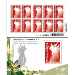Timbre de collection Nouvelle-Caledonie - Carnet 1481 - Cagou Rouge Chung 2025 - Autoadhésif