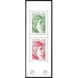 Timbre de collection France - 5185 et 5186 - Couverture Carnet \"40eme anniversaire de la Sabine de Gandon\"