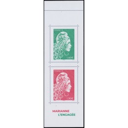 Timbre de collection France - 5286 et 5287 - Couverture Carnet \"Marianne l Engagée\"