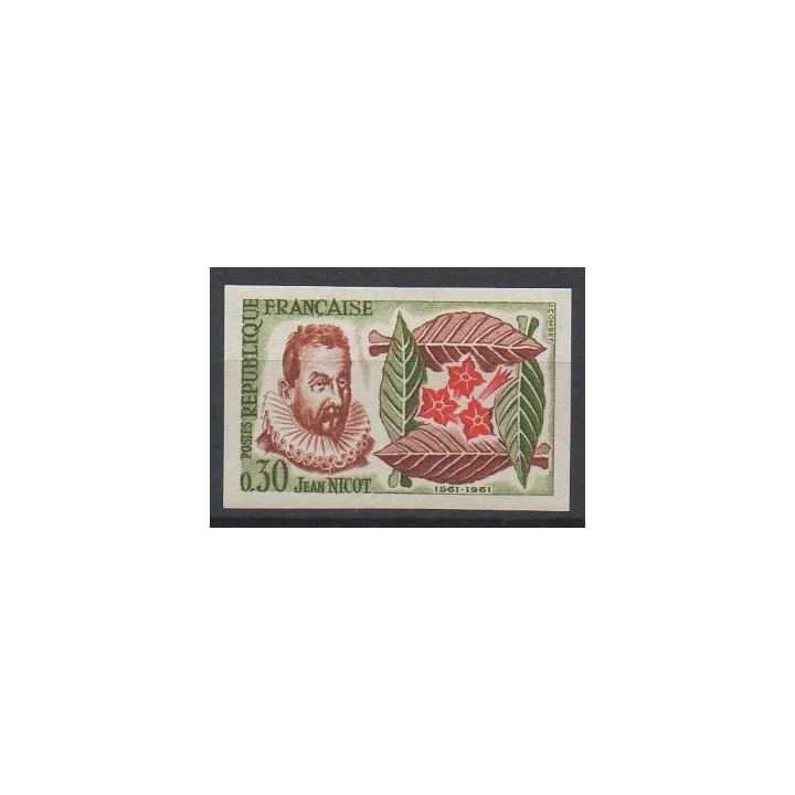 Timbre de collection France - 1286a Non Dentelé