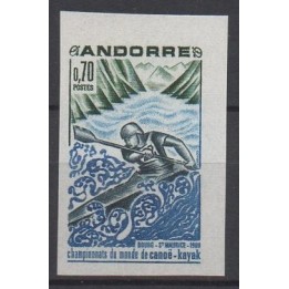Timbre de collection Andorre Francais - 196a Non Dentelé