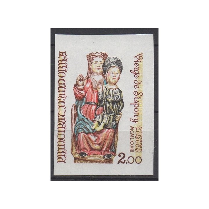 Timbre de collection Andorre Francais - 271a Non Dentelé