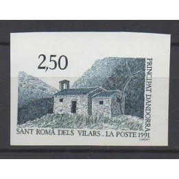 Timbre de collection Andorre Francais - 400a Non Dentelé