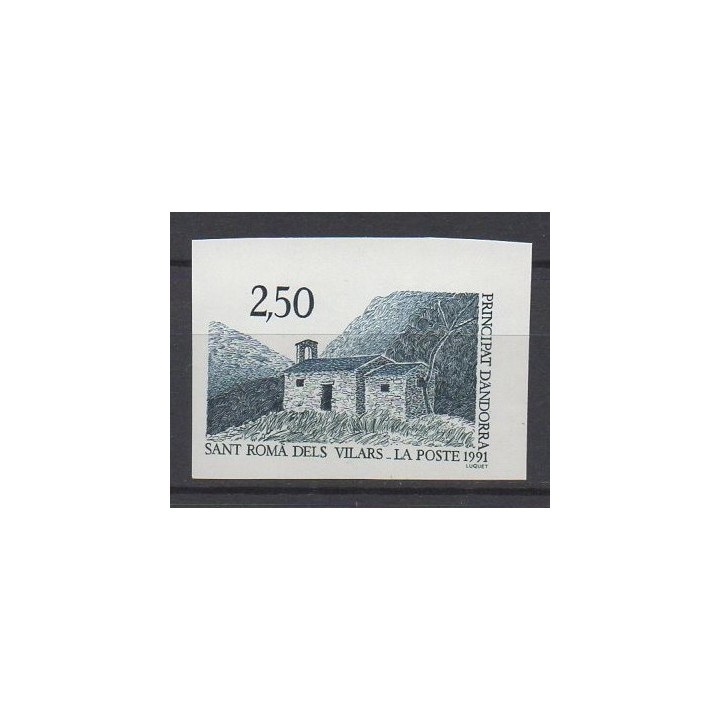 Timbre de collection Andorre Francais - 400a Non Dentelé