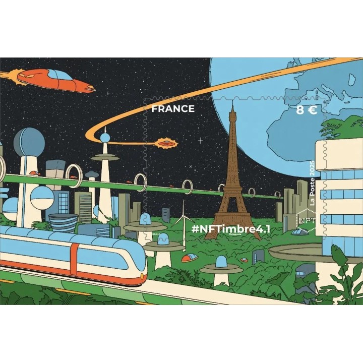 Timbre de collection France - Crypto NFT 4-1