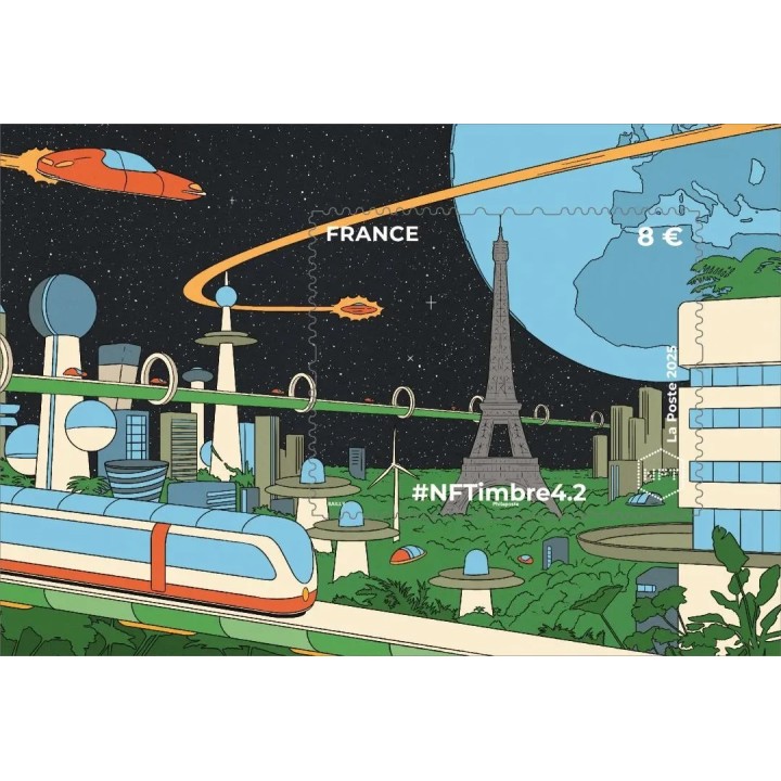 Timbre de collection France - Crypto NFT 4-2