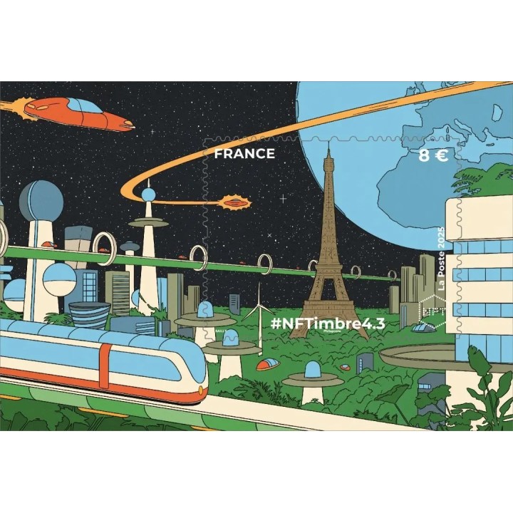 Timbre de collection France - Crypto NFT 4-3