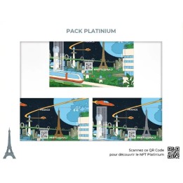 Timbre de collection France - Crypto NFT 4 Pack Platinium