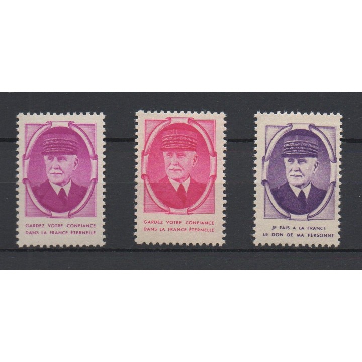 Timbre de collection France - Vignettes Propagande Petain