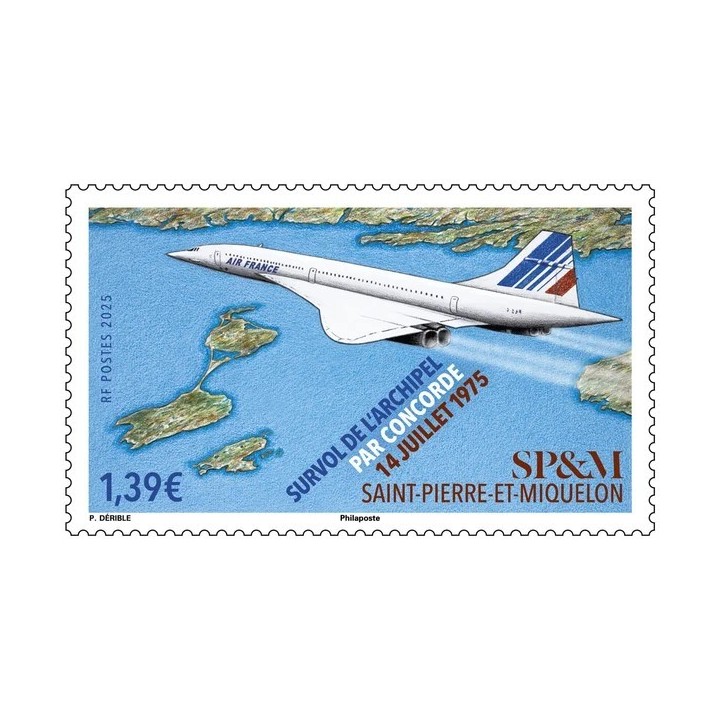 Timbre de collection Saint-Pierre et Miquelon - 1358 Concorde