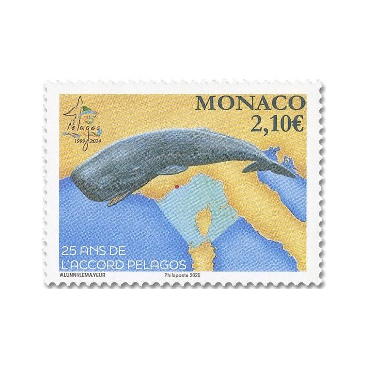 Timbre de collection Monaco - 3500