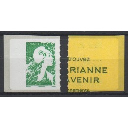 Timbre de collection France - Autoadhésif 2358A Marianne de l'Avenir - Lettre Verte Autoadhésive Issue du Carnet Distributeur
