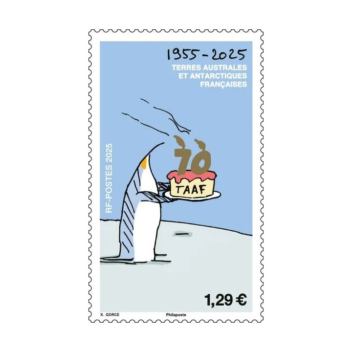 Timbre de collection TAAF - 1130 - 70 ans des TAAF
