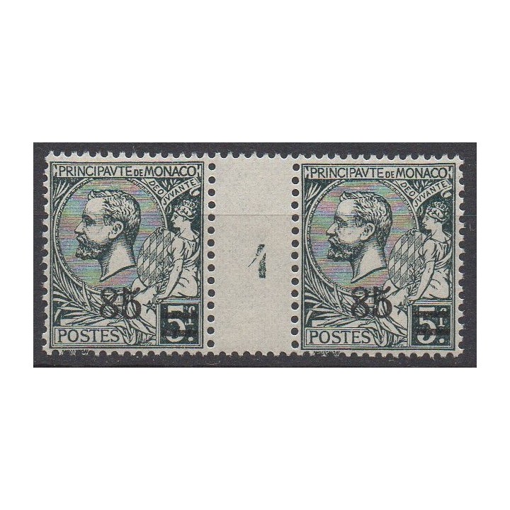 Timbre de collection Monaco - 0072 Millésime 4 (1924)