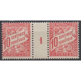 Timbre de collection Monaco - Taxe 03 Millésime 1 (1941)