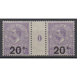 Timbre de collection Monaco - Taxe 11 Millésime 0 (1910)