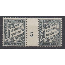 Timbre de collection Monaco - Taxe 21 Millésime 5 (1925)