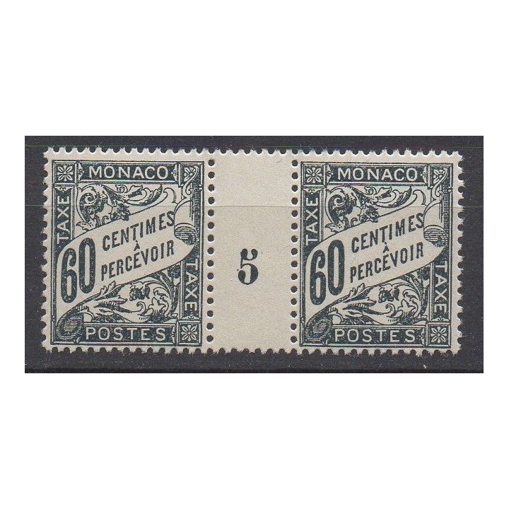 Timbre de collection Monaco - Taxe 21 Millésime 5 (1925)