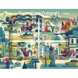 Timbre de collection France - Crypto NFT 5 Pack Coq Français