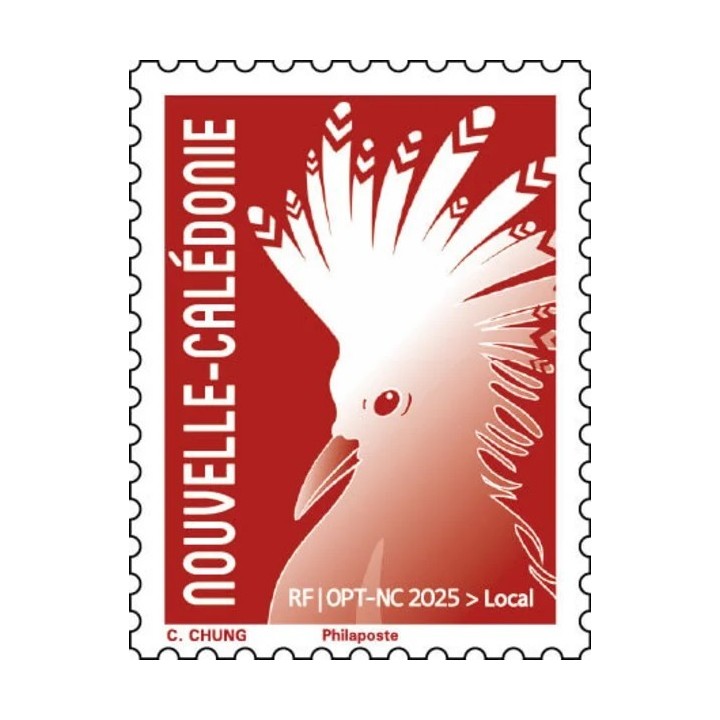 Timbre de collection Nouvelle-Caledonie - 1484 - Cagou tarif local - Gommé