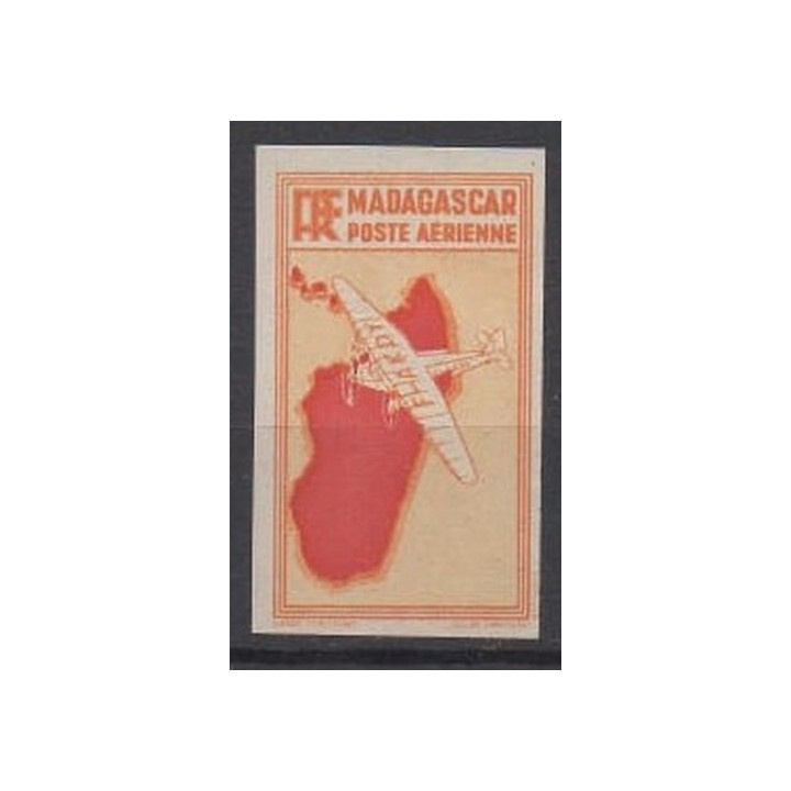Timbre de collection Madagascar - Poste Aérienne 24b Non Dentelé