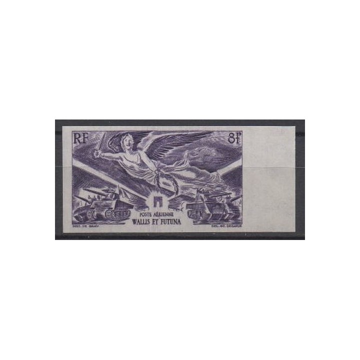 Timbre de collection Wallis et Futuna - Poste Aérienne 004a Non Dentelé