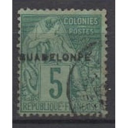 Timbre de collection Guadeloupe - 017c
