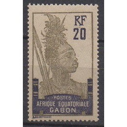 Timbre de collection Gabon - 055a
