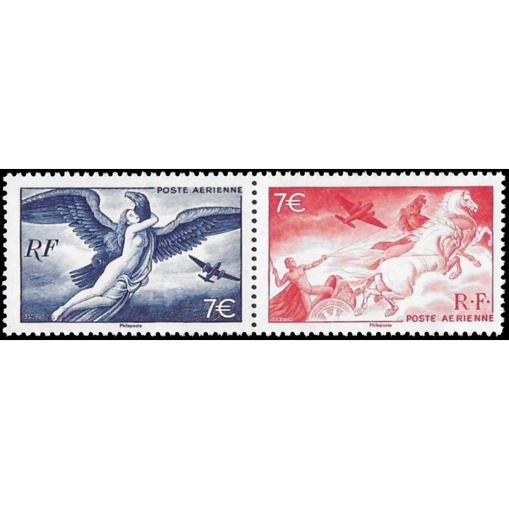 Timbre de collection France - Poste Aérienne 100 & 101 Timbres B+R issus de l'Affiche Mythologie - Hors Abonnement