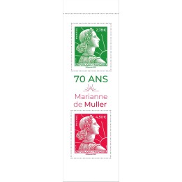 Timbre de collection France - 5928 et 5929 Couverture du Carnet \"Marianne de Muller - Salon d'automne 2025\"