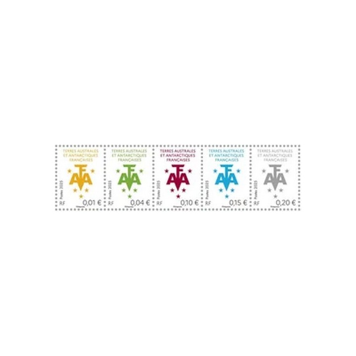 Timbre de collection TAAF - 1132A - Armoiries des TAAF - 5 petites valeurs