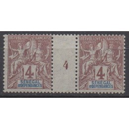 Timbre de collection Senegal - 010 Millésime 4 (1904)