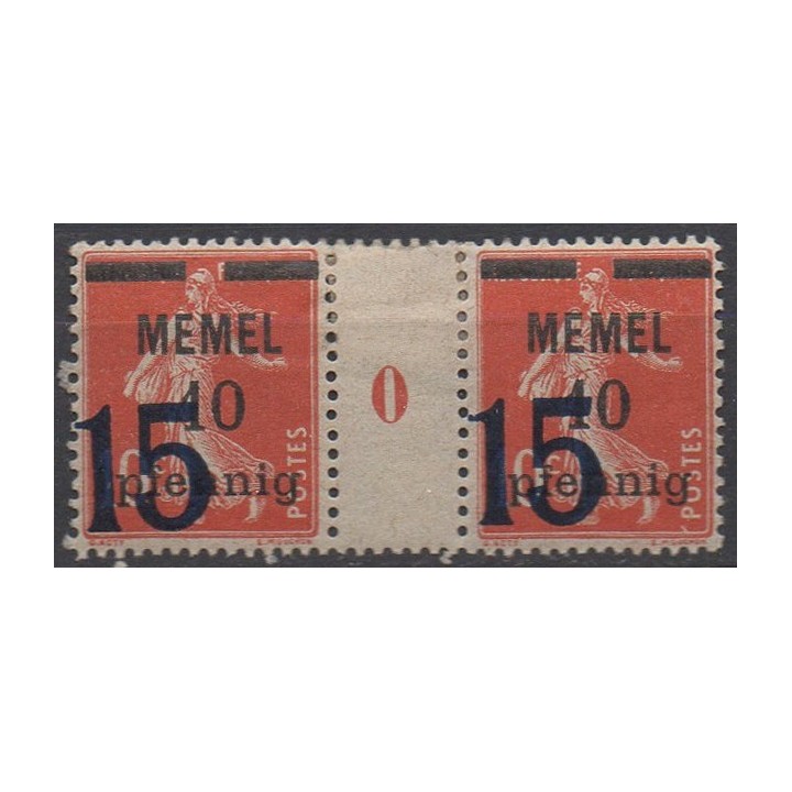 Timbre de collection Memel - 38 Millésime 0 (1920)