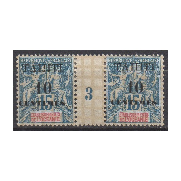 Timbre de collection Tahiti - 33 Millésime 3 (1903)