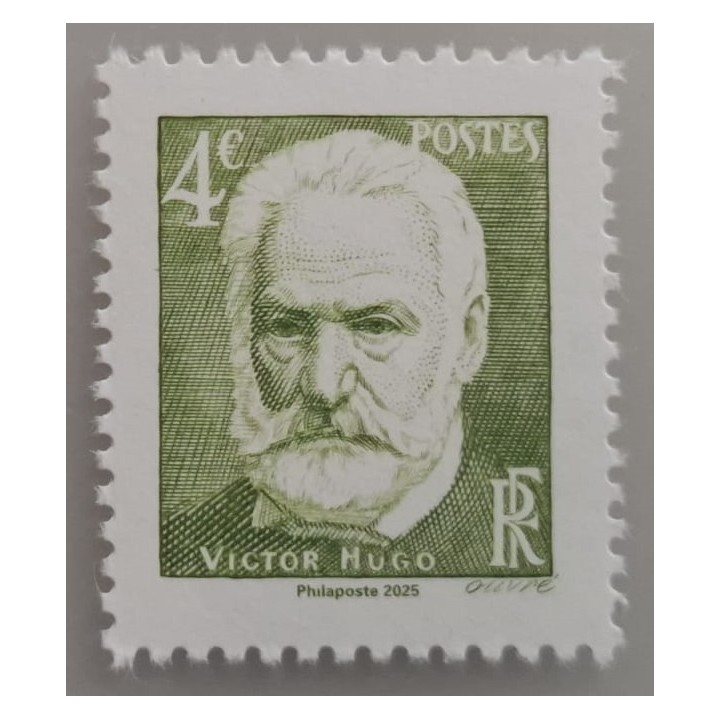Timbre de collection France - 5922 Timbre 4€ Vert issu du Bloc Feuillet \"Victor Hugo (1802-1885)\"