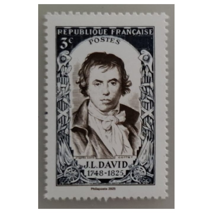 Timbre de collection France - 5924 Timbre 3€ Bleu issu du Bloc Feuillet \"Jacques-Louis David\"