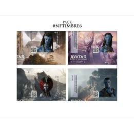 Timbre de collection France - Crypto NFT 6 Pack Avatar
