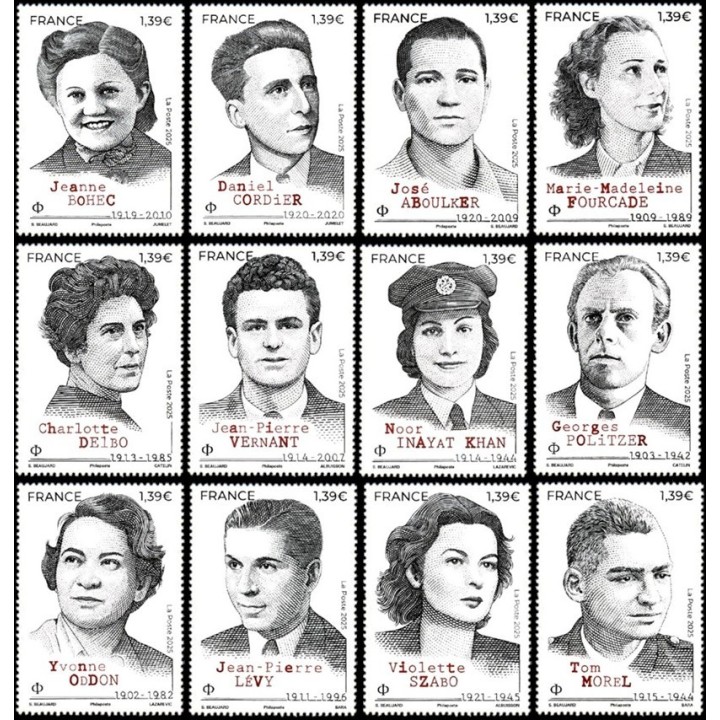 Timbre de collection France - 5930 à 5941
