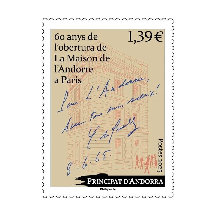 Timbre de collection Andorre Francais - 931