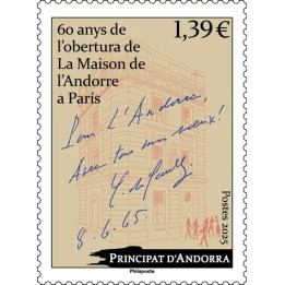 Timbre de collection Andorre Francais - 931