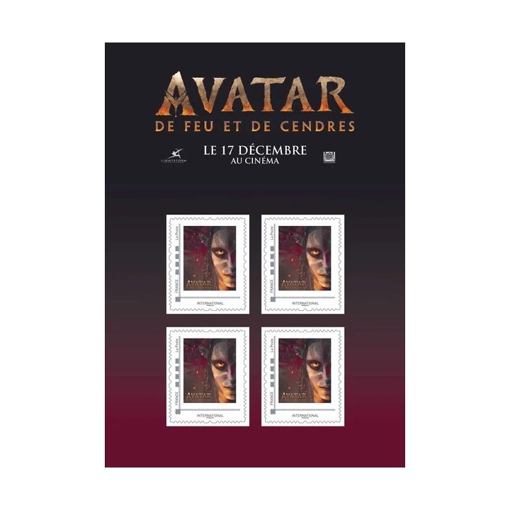 Timbre de collection France - Collector 2025 Avatar - De feu et de cendres