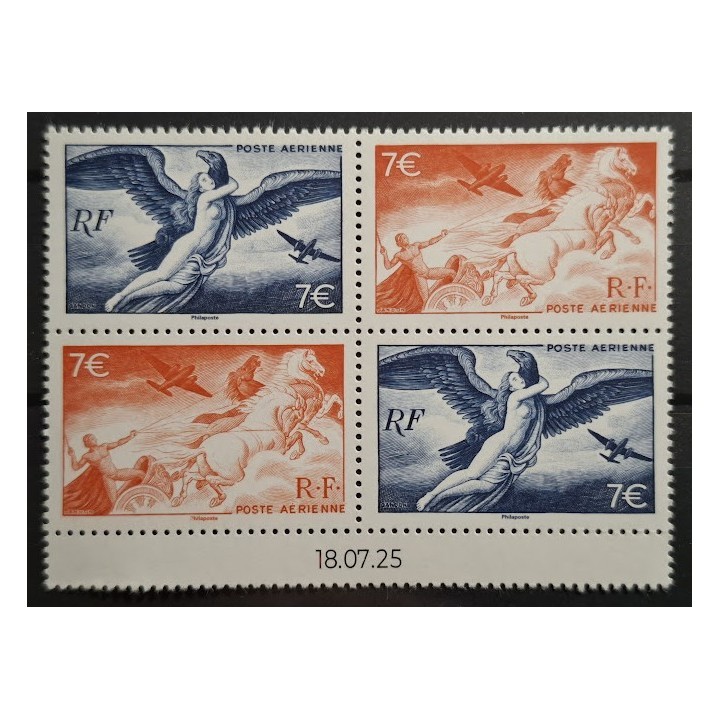 Timbre de collection France - Poste Aérienne 100 & 101 Bloc de 4 timbres issu de l'Affiche Mythologie - Hors Abonnement