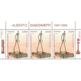 Timbre de collection France - 5948 Alberto Giacometti - Haut de feuille