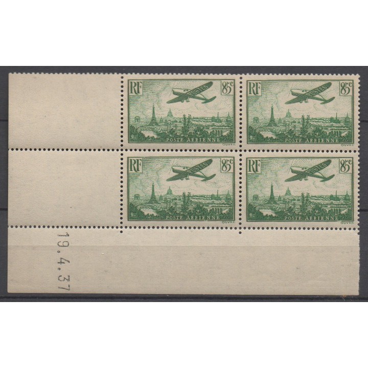 Timbre de collection France - Poste Aérienne 008 Coin Daté (1936)