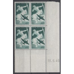 Timbre de collection France - Poste Aérienne 016 Coin Daté (1946)