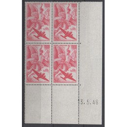 Timbre de collection France - Poste Aérienne 017 Coin Daté (1946)