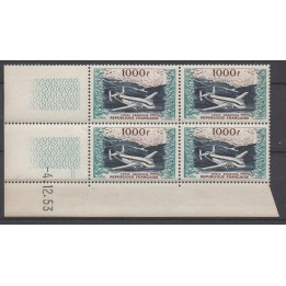 Timbre de collection France - Poste Aérienne 033 Coin Daté (1953)